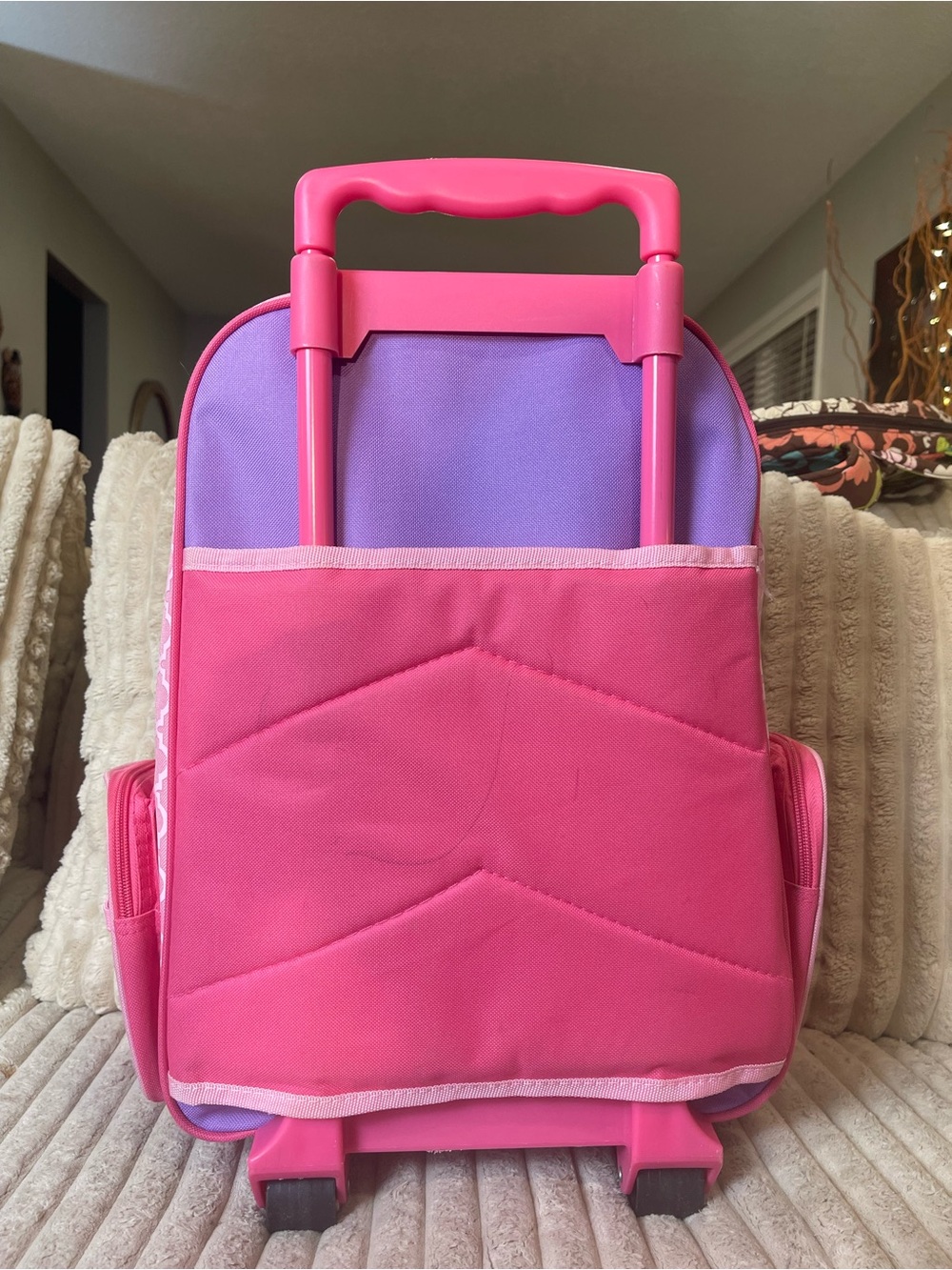 Stephen Joseph Kids Classic Rolling Luggage Bag Pink Unicorn Travel - Picture 3 of 11